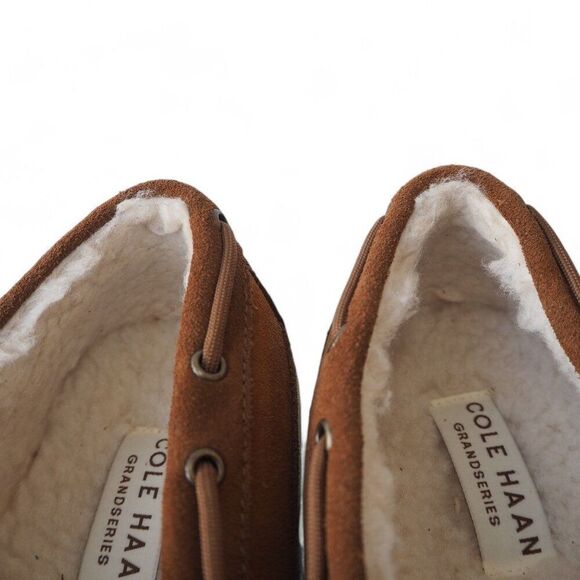 Cole Haan GrandPro Rally Shearling Slip-on Suede Moccasin Brown C34586 Men\'s 11M main image 10